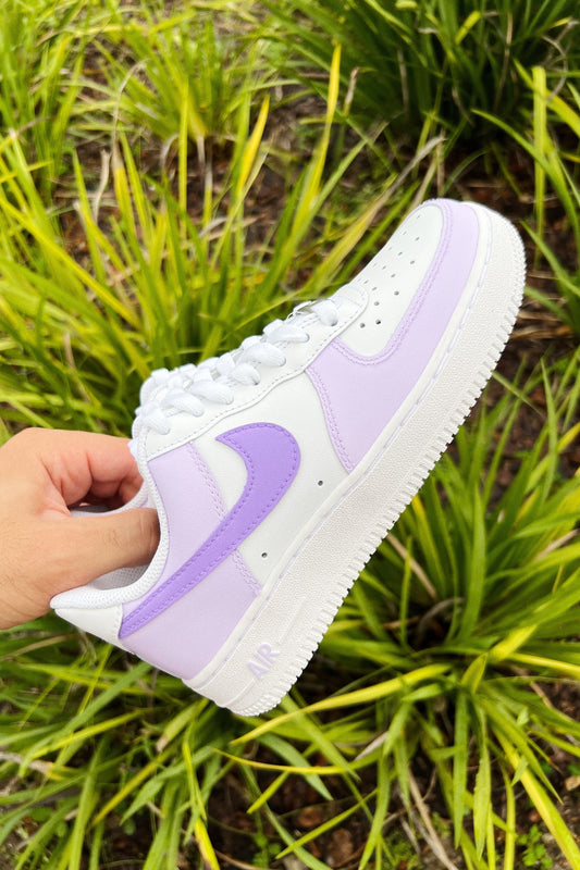 Low-Top Leather Sneaker Lavender Dreams