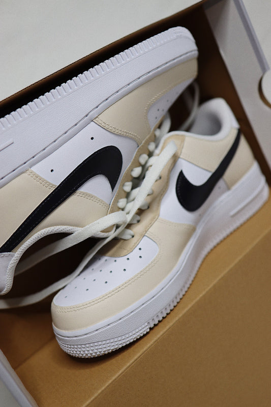Low-Top Leather Sneaker Earthy Tones