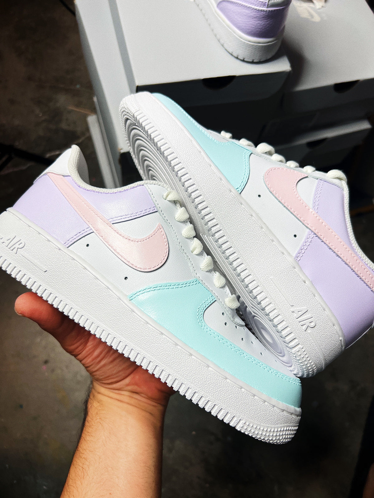 Low-Top Leather Sneaker Pastel Dreams