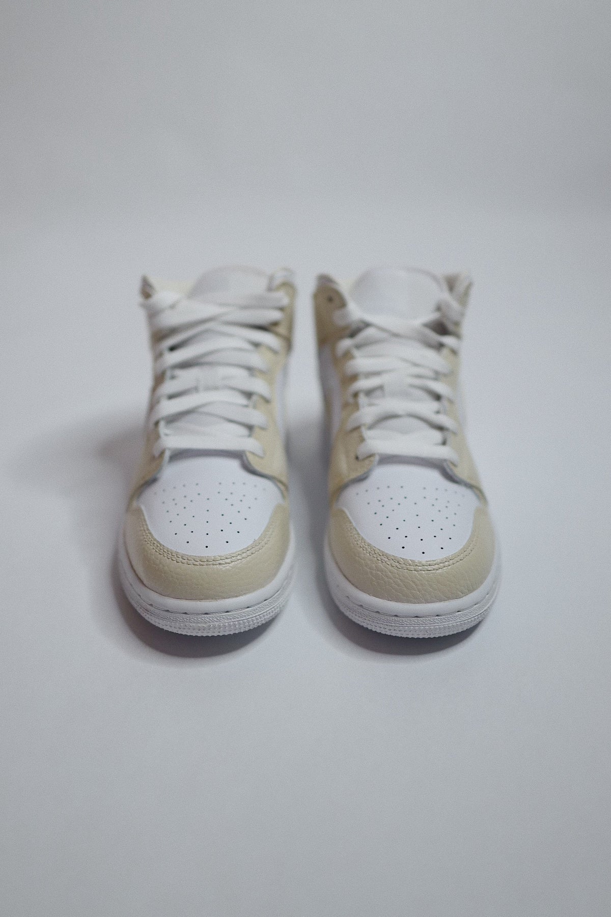 Retro High-Top Sneaker Beige — Sample Pair