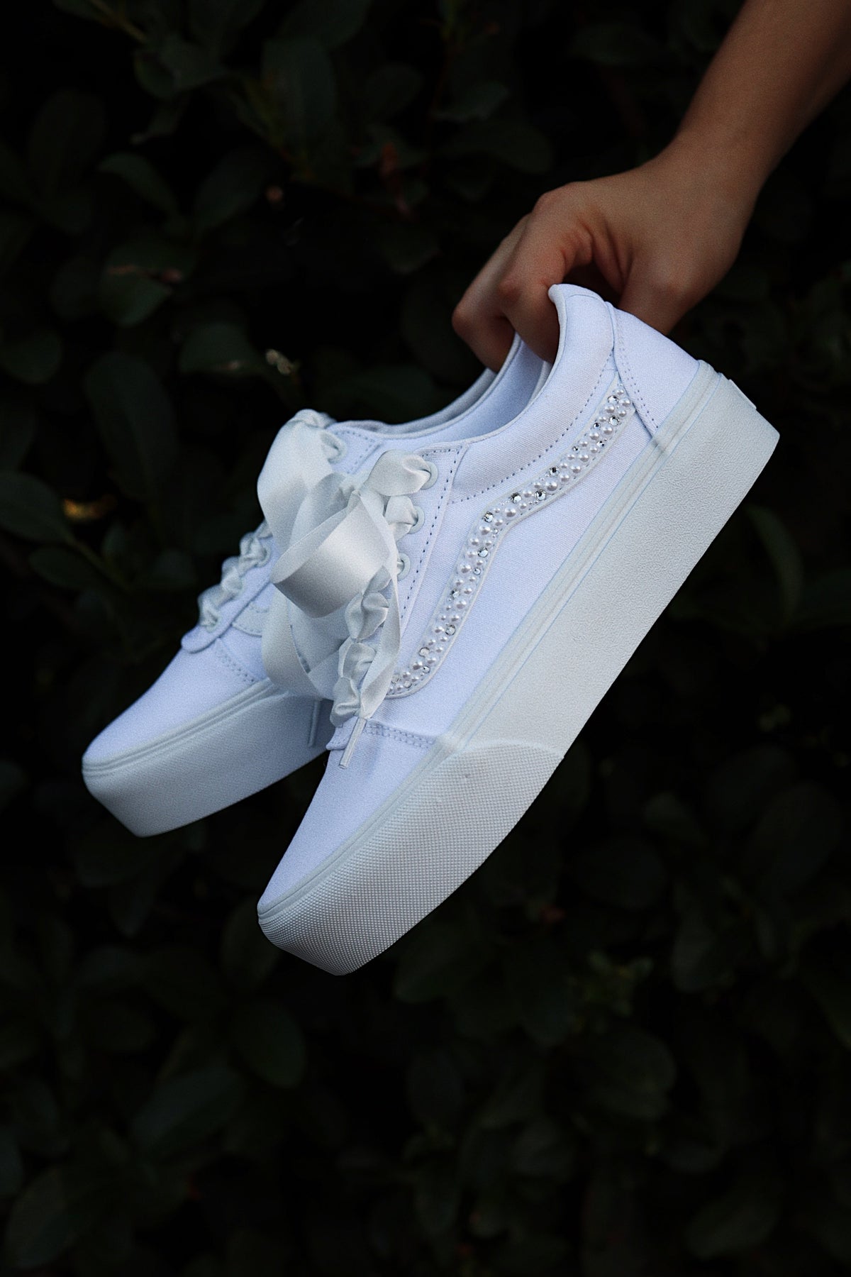 Canvas Skate Sneaker Platform Mix