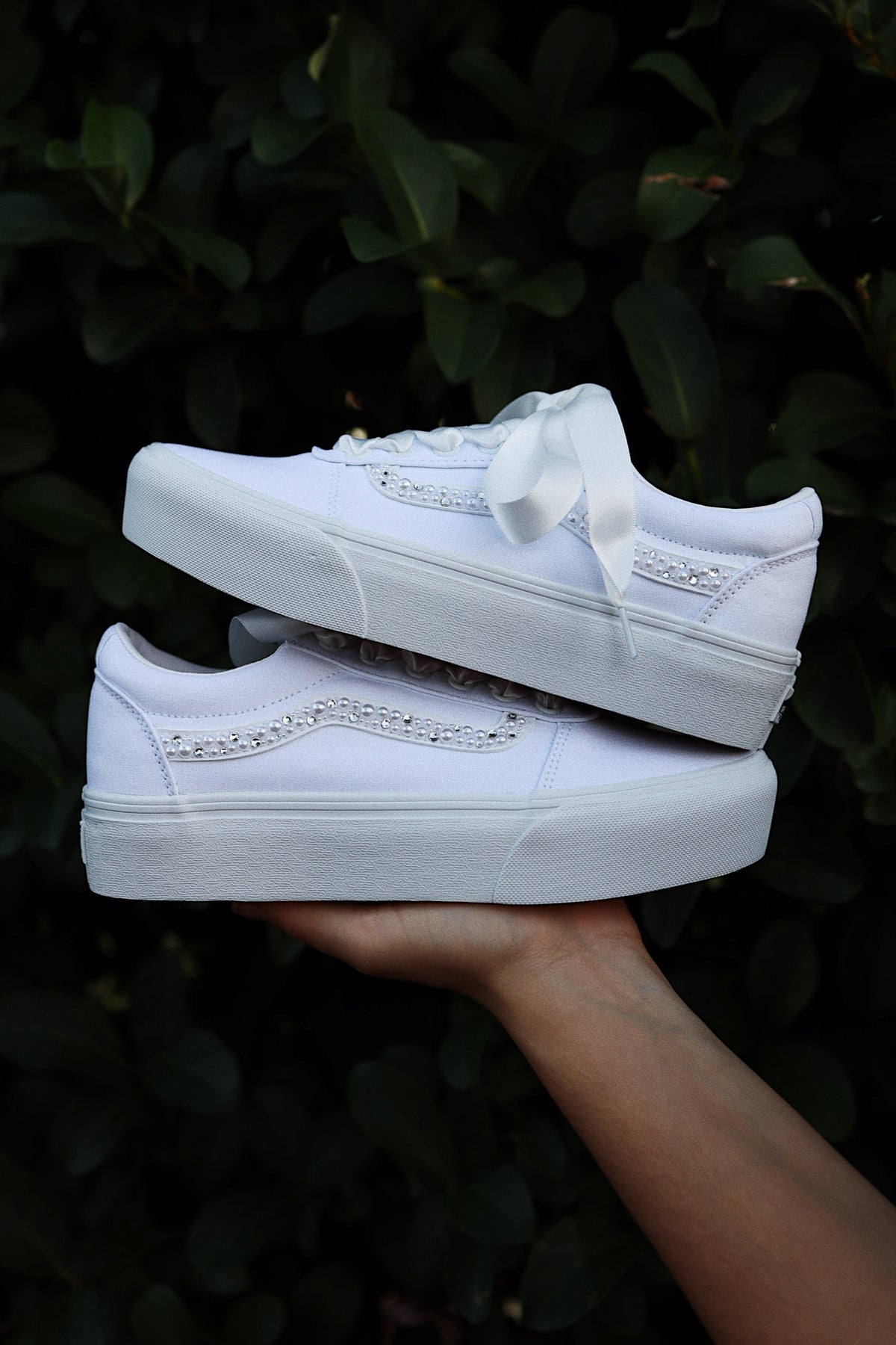 Canvas Skate Sneaker Platform Mix