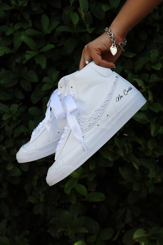 High-Top Suede Sneaker Mix