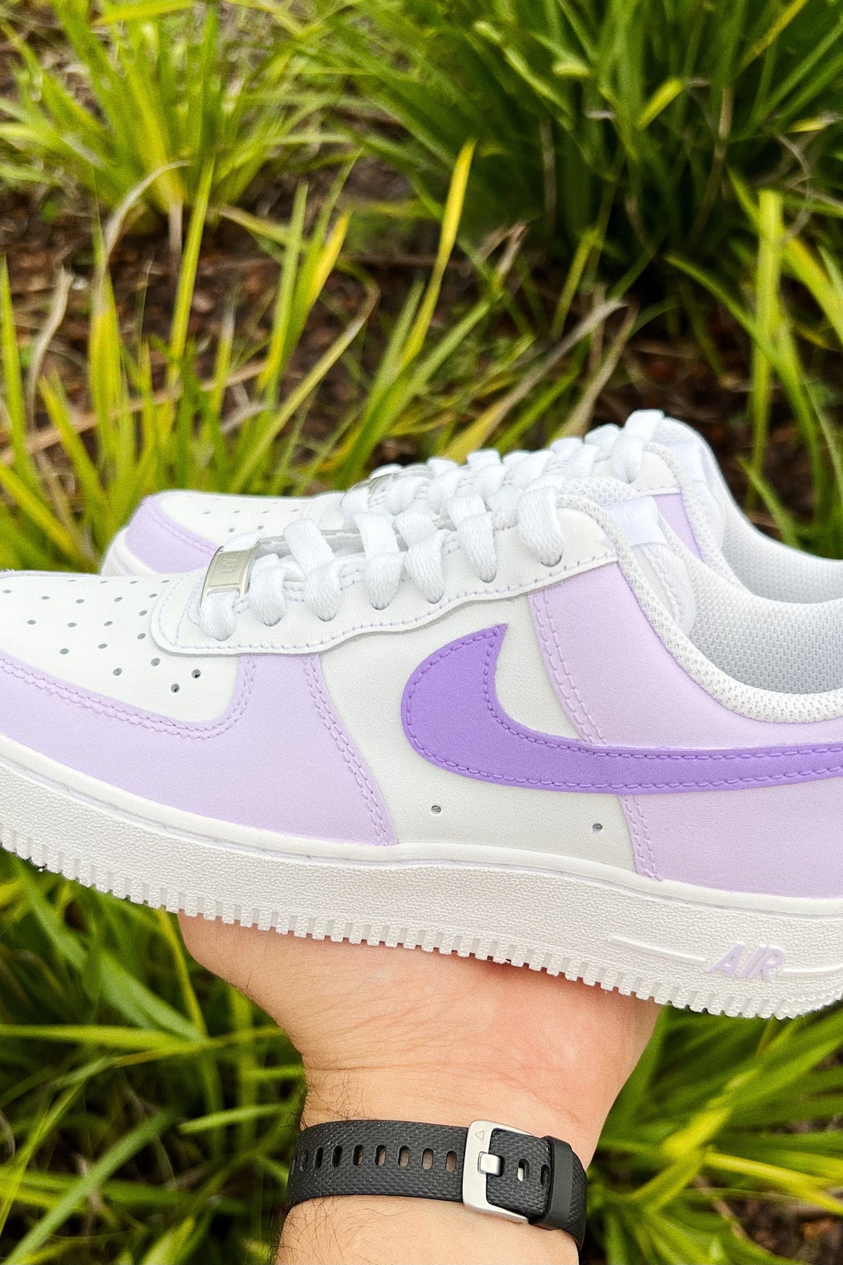 Low-Top Leather Sneaker Lavender Dreams
