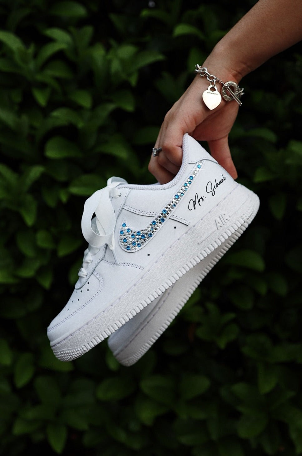 Low-Top Leather Sneaker Crystals "Your Color"