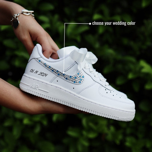 Low-Top Leather Sneaker Crystals "Your Color"