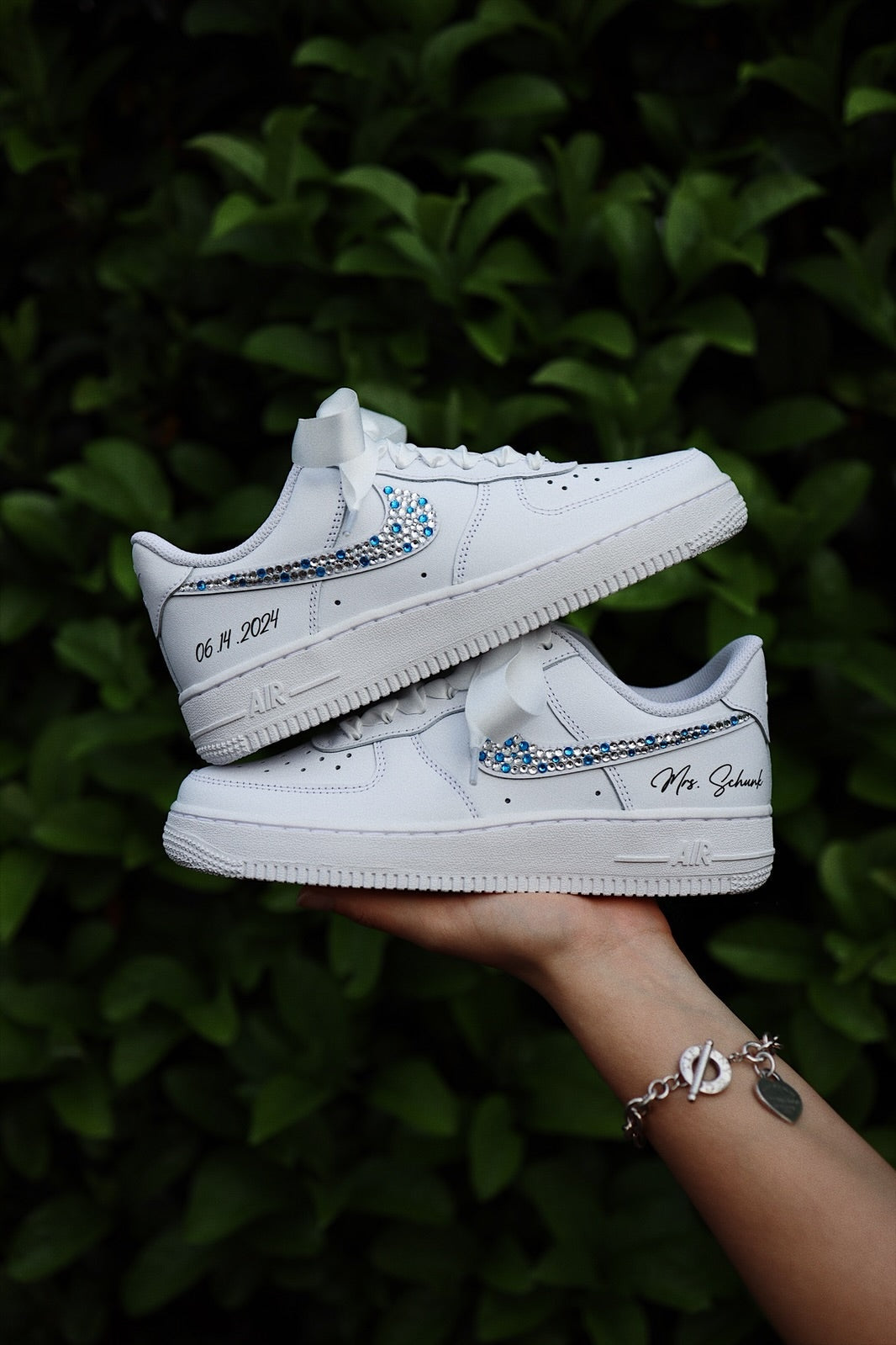 Low-Top Leather Sneaker Crystals "Your Color"