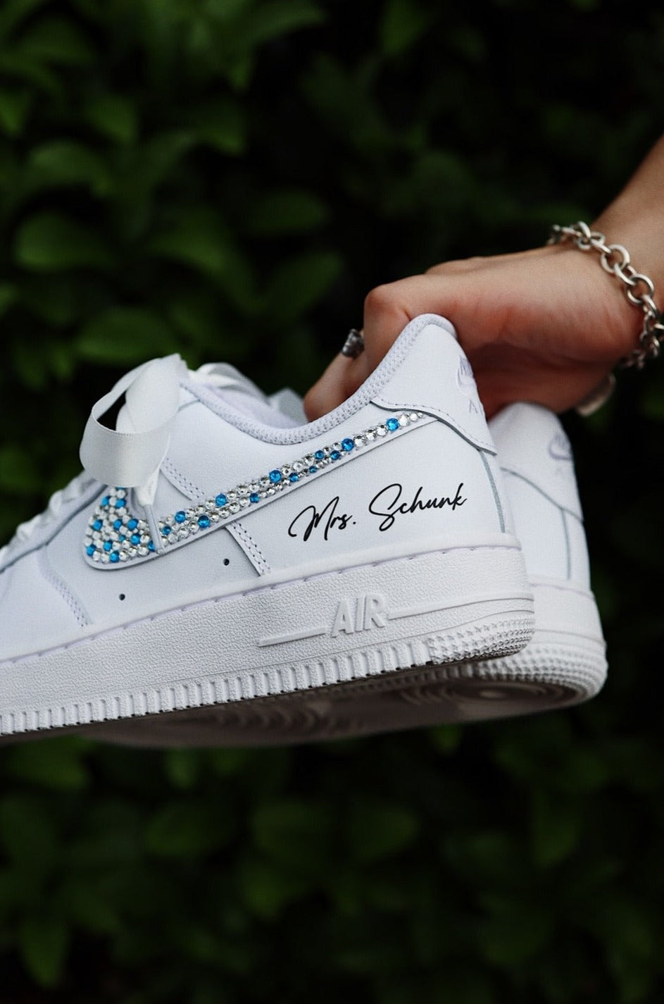 Low-Top Leather Sneaker Crystals "Your Color"