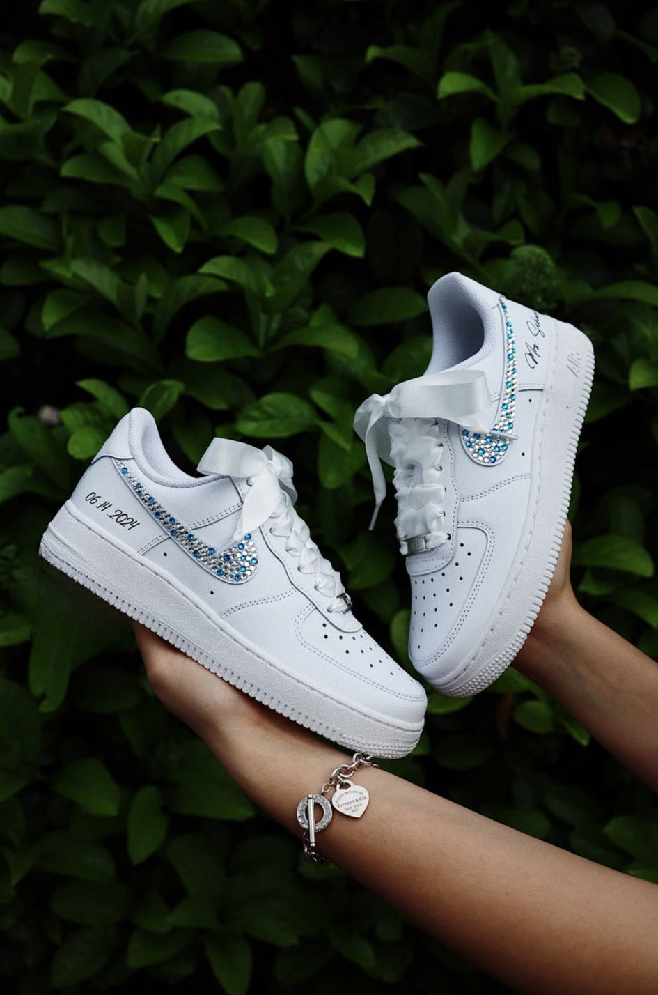 Low-Top Leather Sneaker Crystals "Your Color"