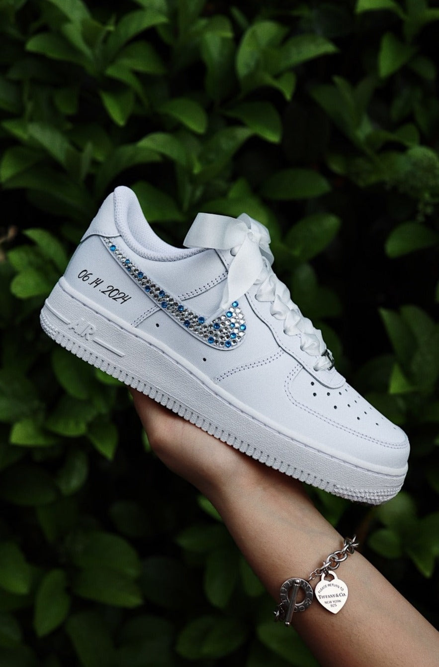 Low-Top Leather Sneaker Crystals "Your Color"