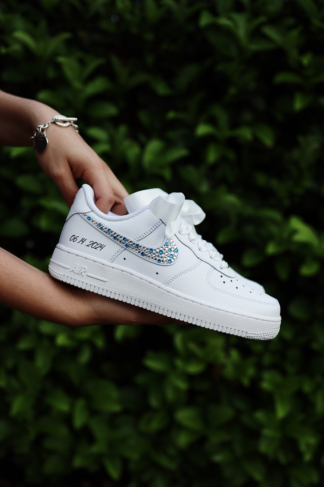 Low-Top Leather Sneaker Crystals "Your Color"