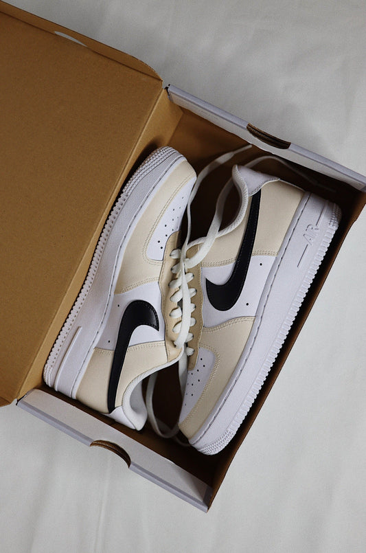Low-Top Leather Sneaker Earthy Tones