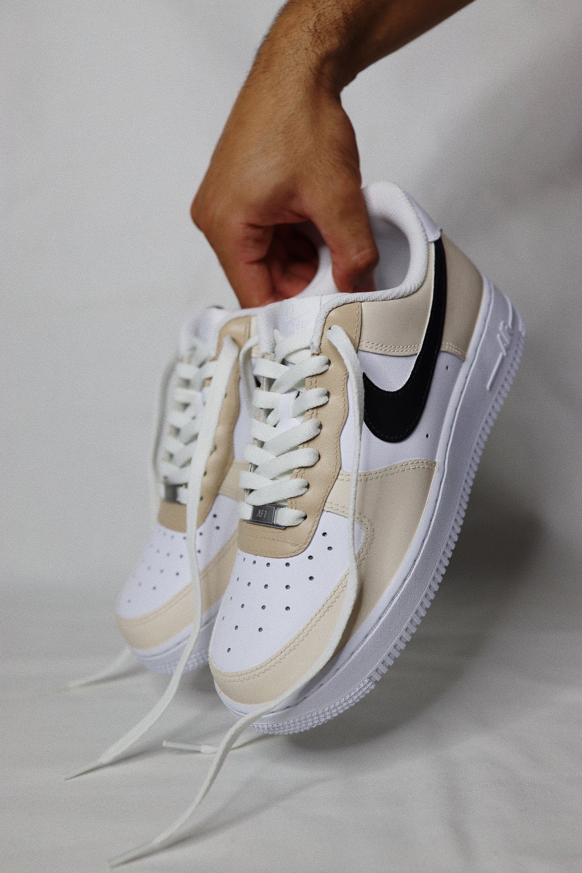 Low-Top Leather Sneaker Earthy Tones