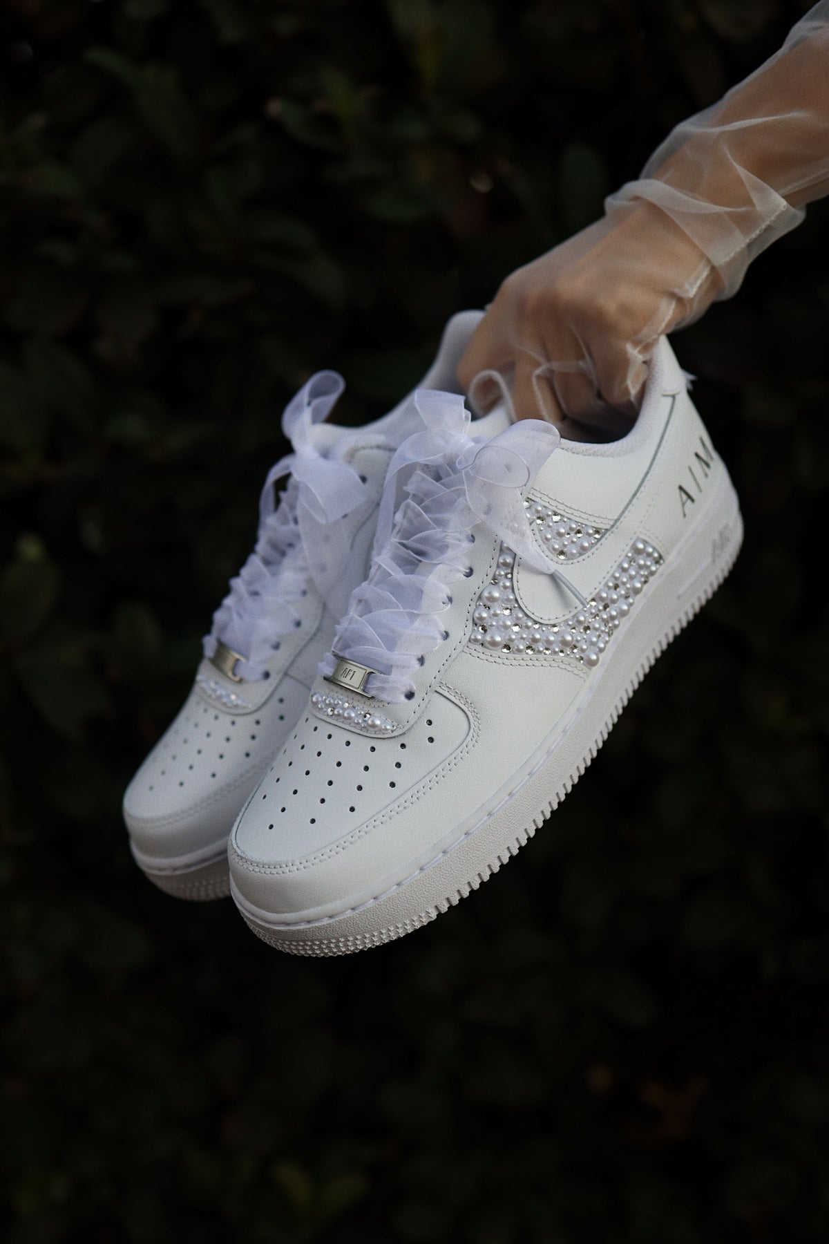 Low-Top Leather Sneaker Mix Platino
