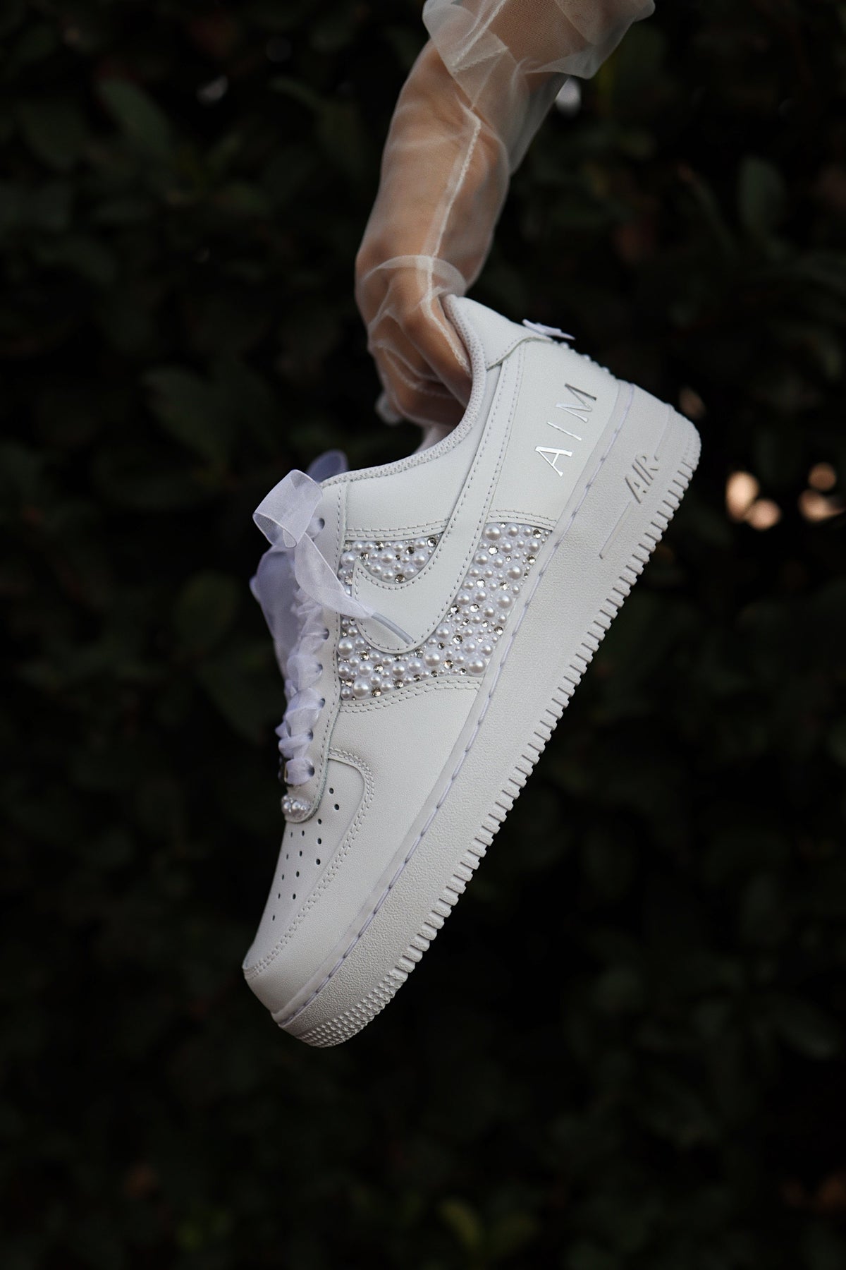 Low-Top Leather Sneaker Mix Platino