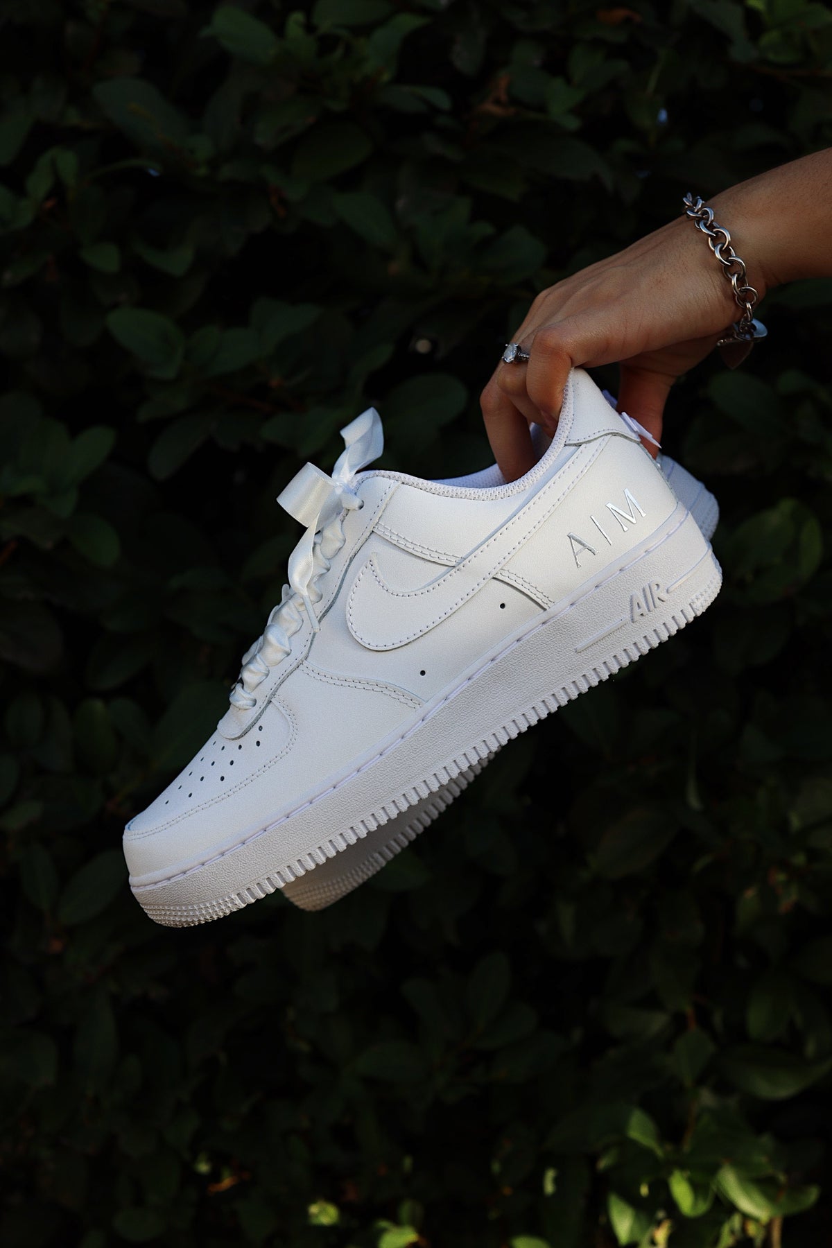 Low-Top Leather Sneaker Ribbon