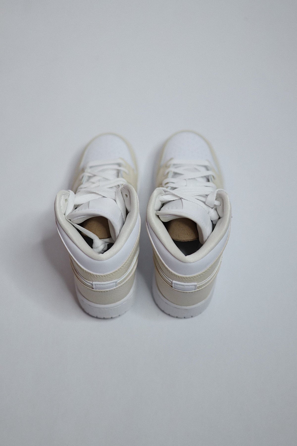 Retro High-Top Sneaker Beige — Sample Pair