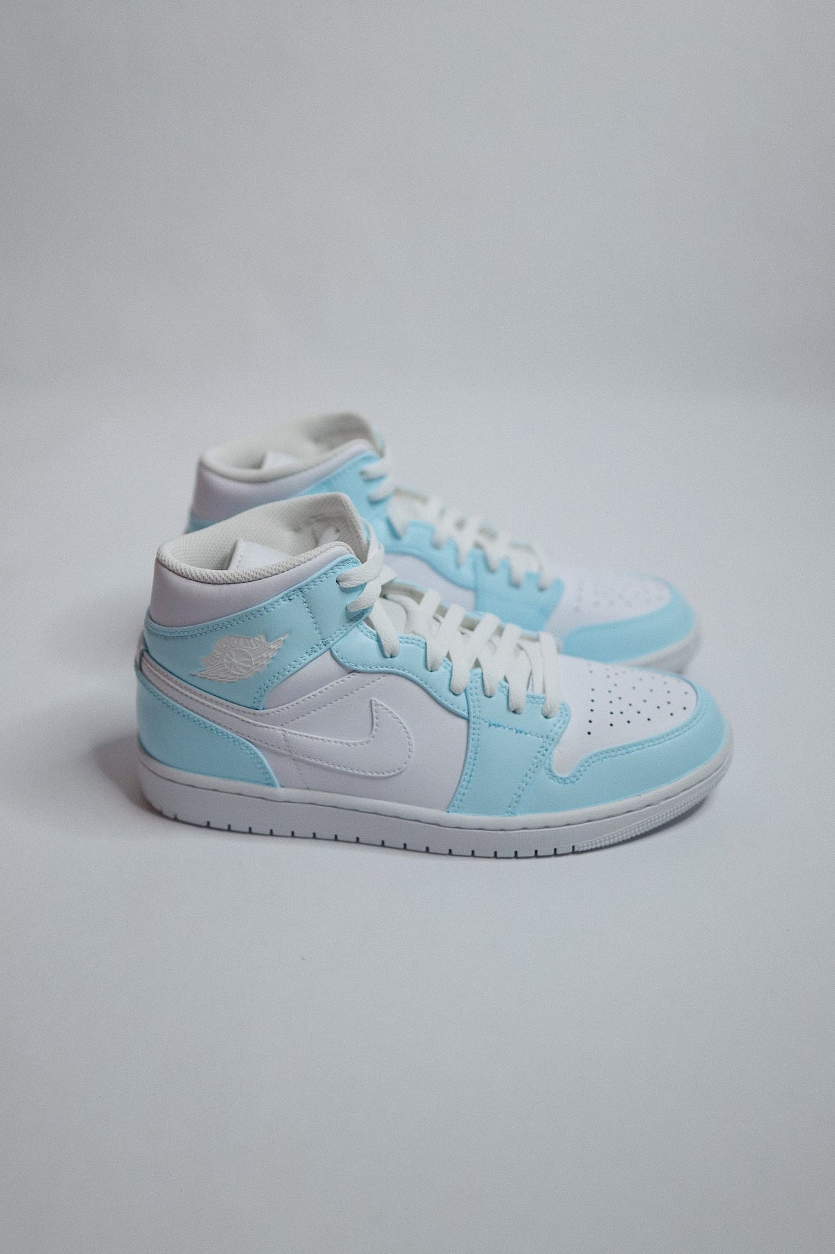 Retro High-Top Sneaker Light Blue — Sample Pair
