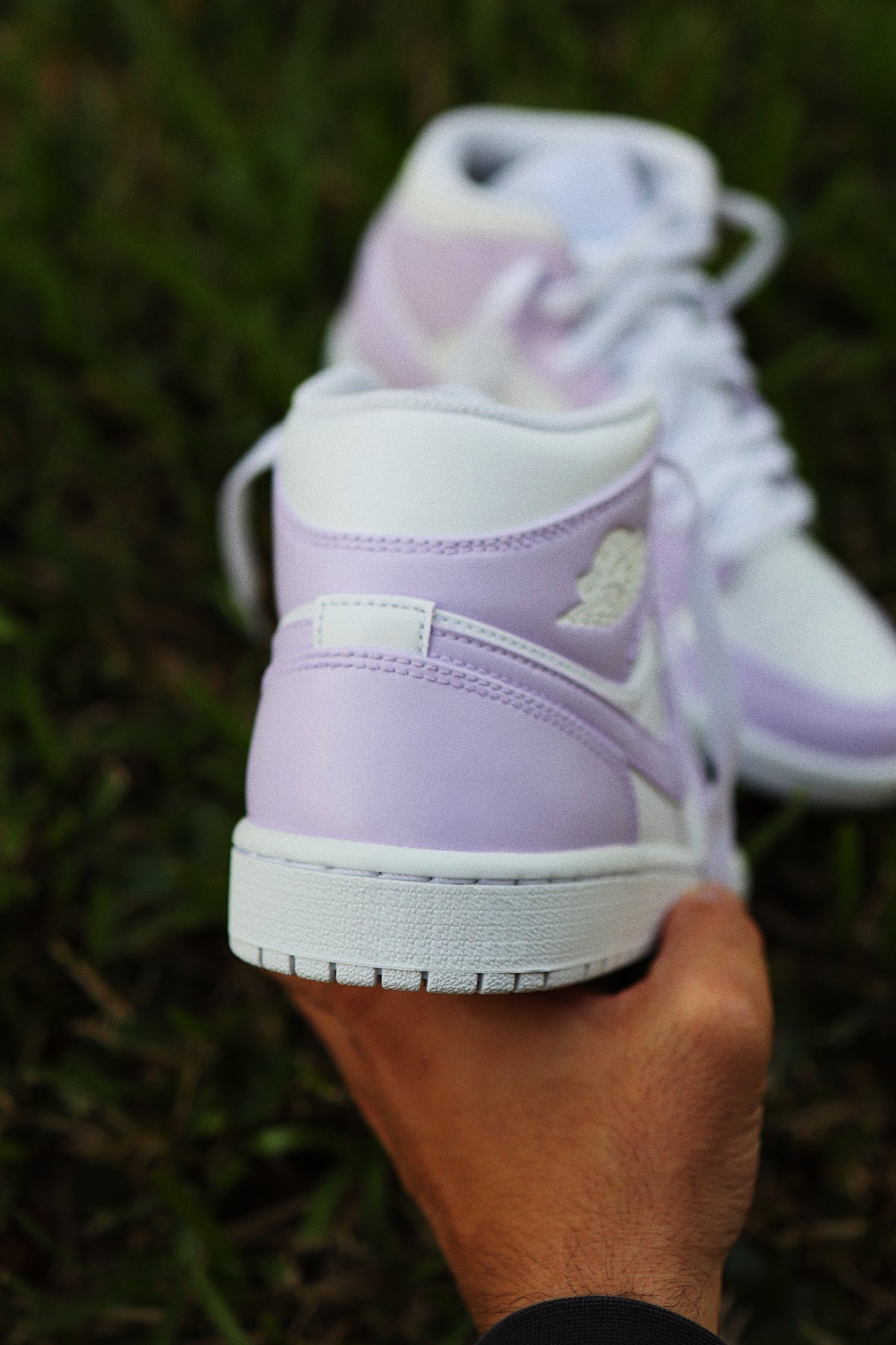 Retro High-Top Sneaker Lilac