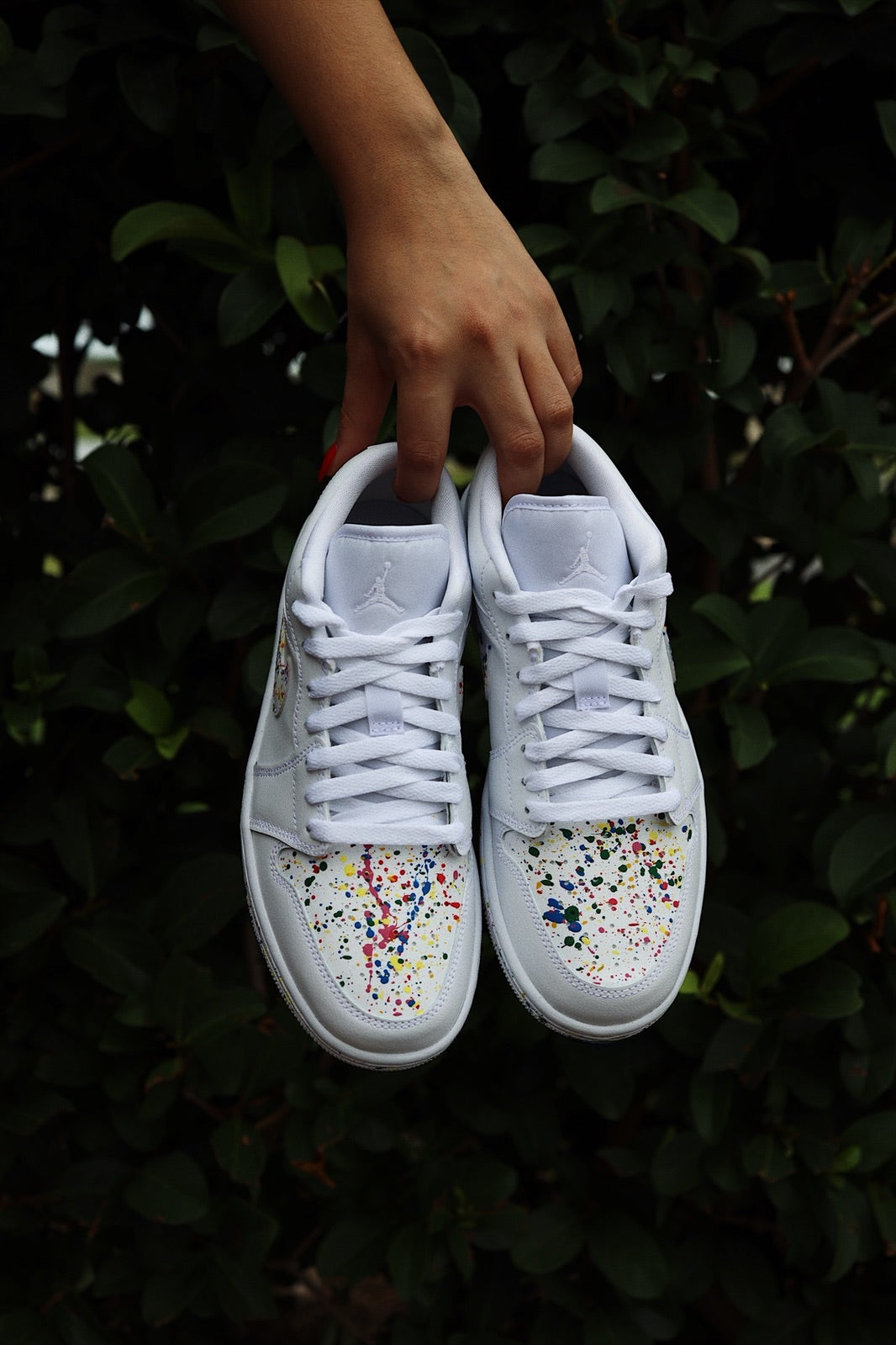 Retro High-Top Sneaker Multicolor Splatter