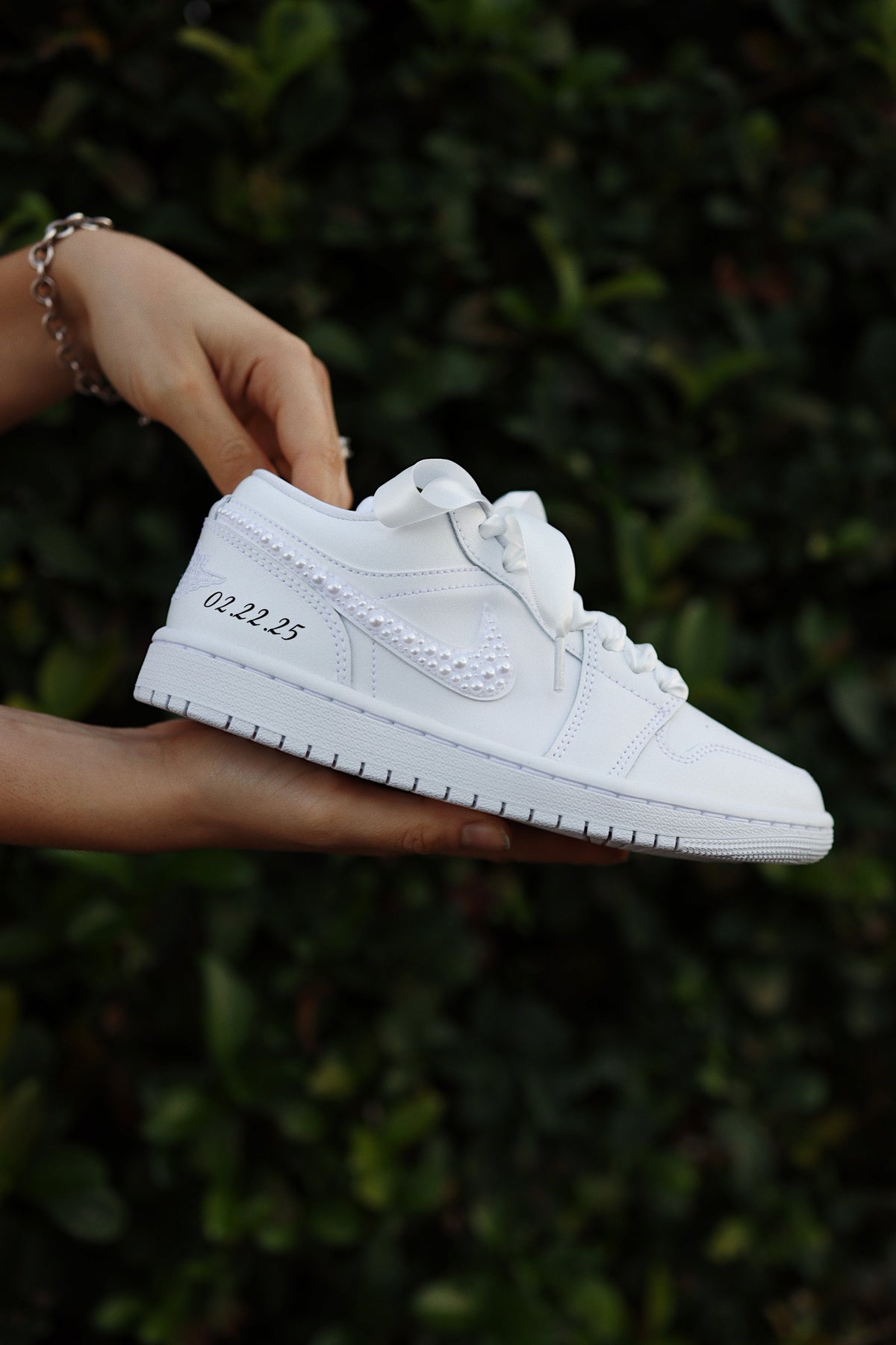 Retro High-Top Sneaker Pearls