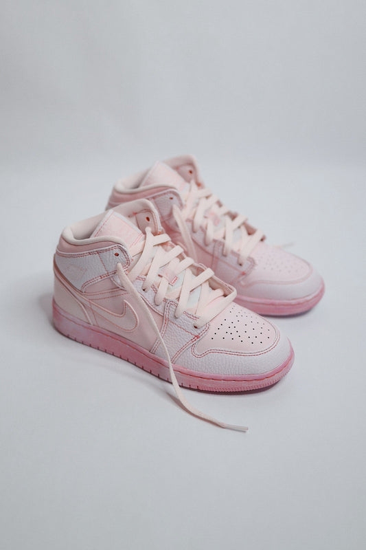 Retro High-Top Sneaker Washed Pink Dye — Sample Pair